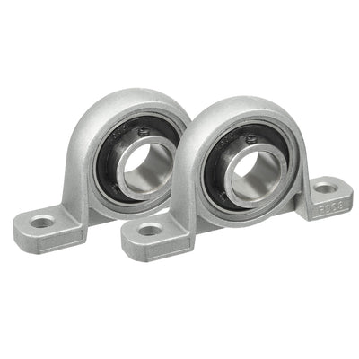 Harfington Uxcell 2pcs KP003 17mm Bore Zinc Alloy Inner Ball Mounted Pillow Block Insert Bearing