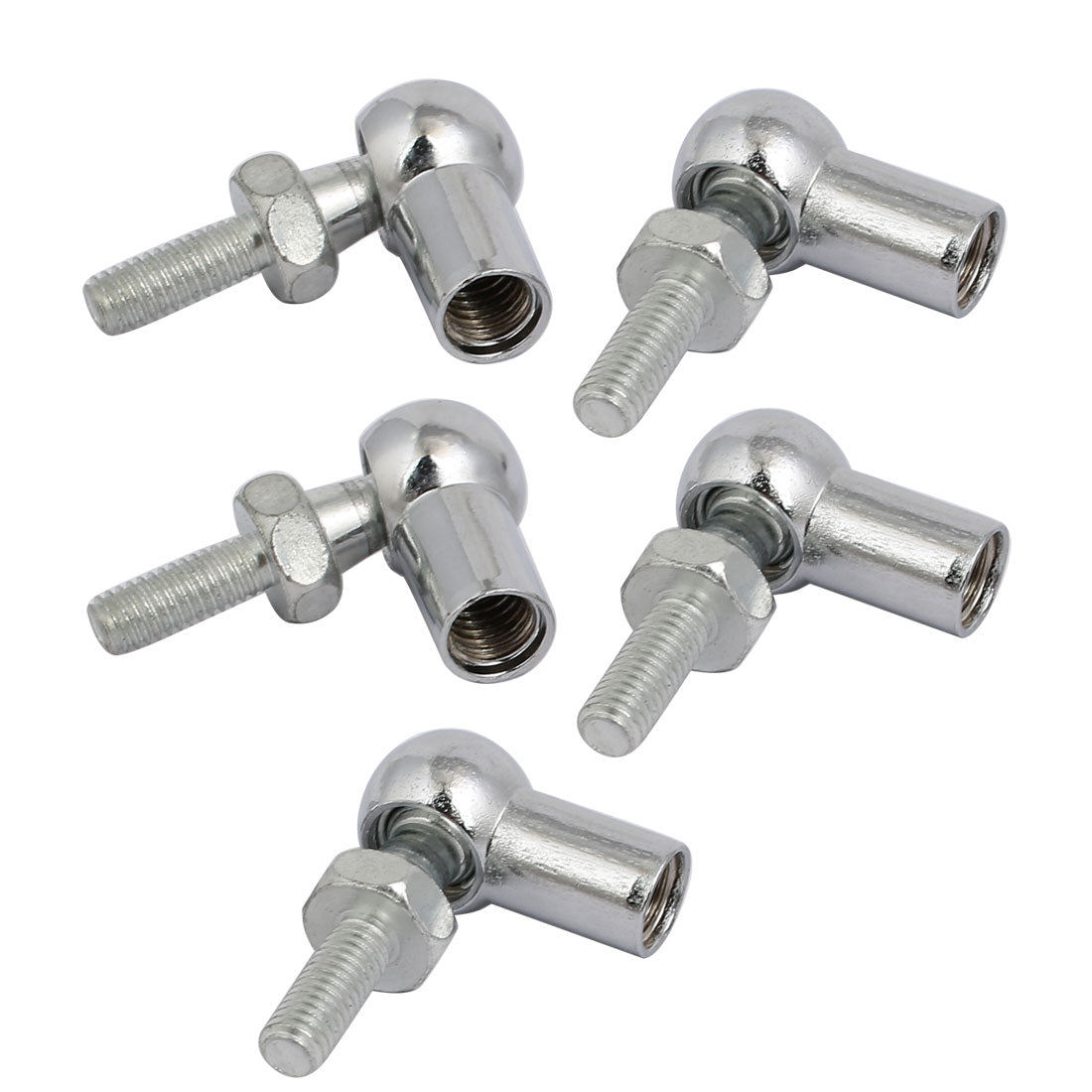 uxcell Uxcell 5stk. Gelenkkopf Kugellager mit Bolzen, Recht-Hand Innengewinde M8x1,25mm und Recht-Hand Außengewinde M6x1,0mm, Kugelbuchse Endfitting