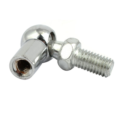 Harfington Uxcell 3stk. Gelenkkopf Kugellager mit Bolzen, Recht-Hand Innengewinde M6x1,0mm und Recht-Hand Außengewinde M8x1,25mm, 45# Stahl Kugelbuchse Endfitting