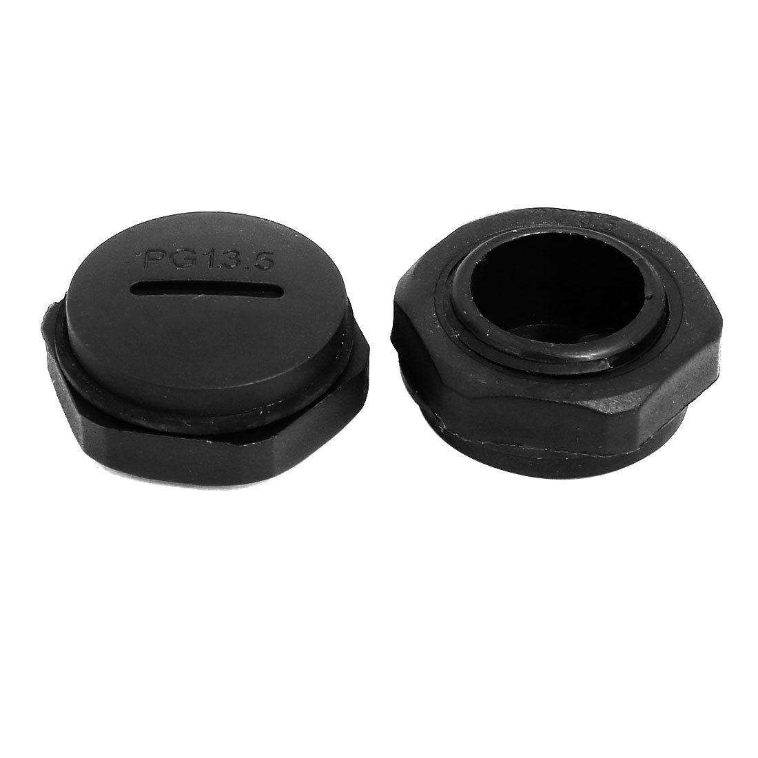 uxcell Uxcell PG13.5 Nylon Male Threaded Cable Gland Screw End Cap Cover Black 20pcs