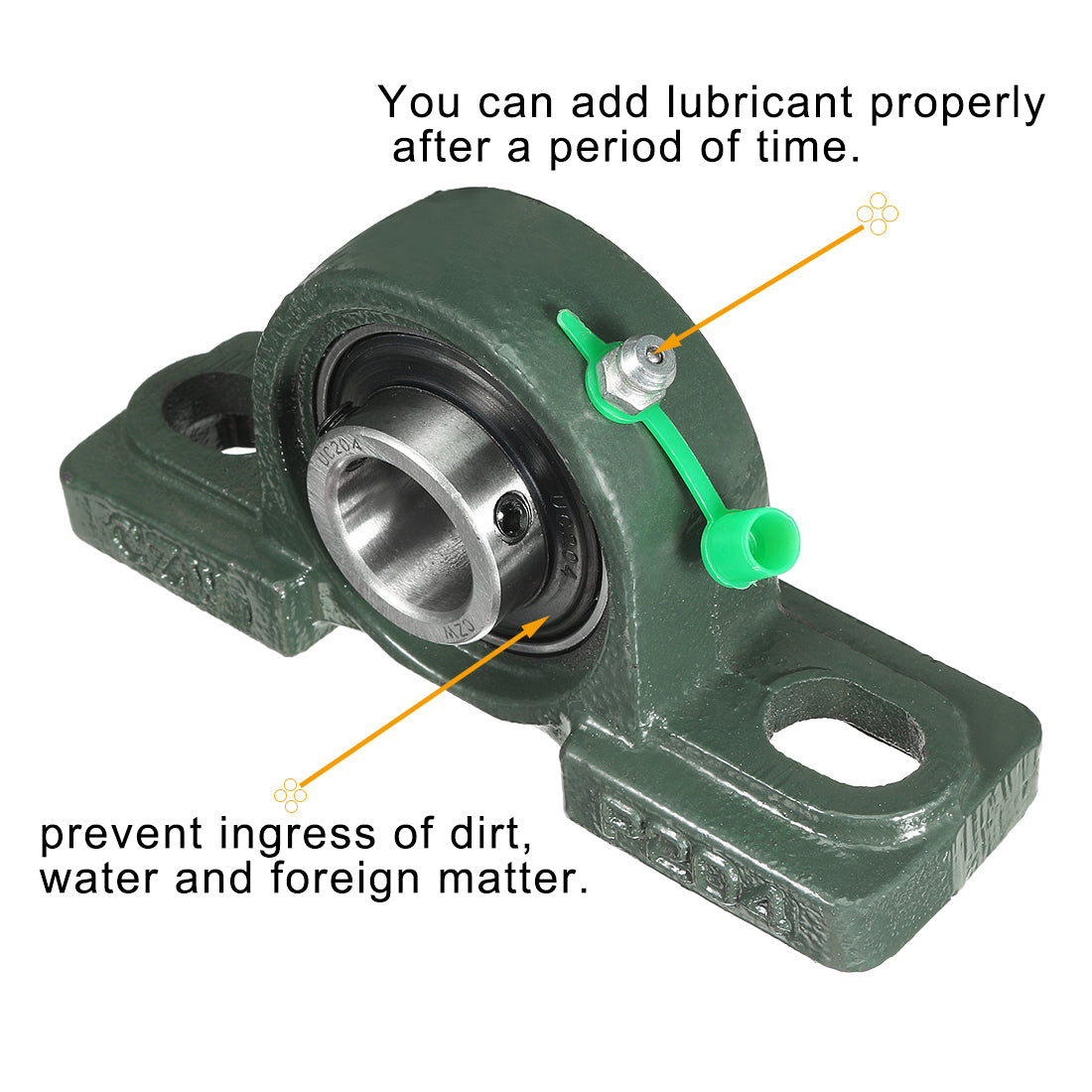 uxcell Uxcell 2pcs Self-Alignment Pillow Block Bearing UCP204 20mm Mounted Bear