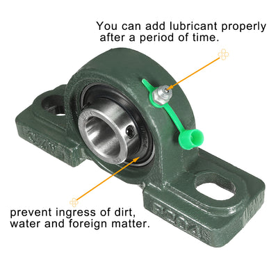 Harfington Uxcell 2pcs Self-Alignment Pillow Block Bearing UCP204 20mm Mounted Bear