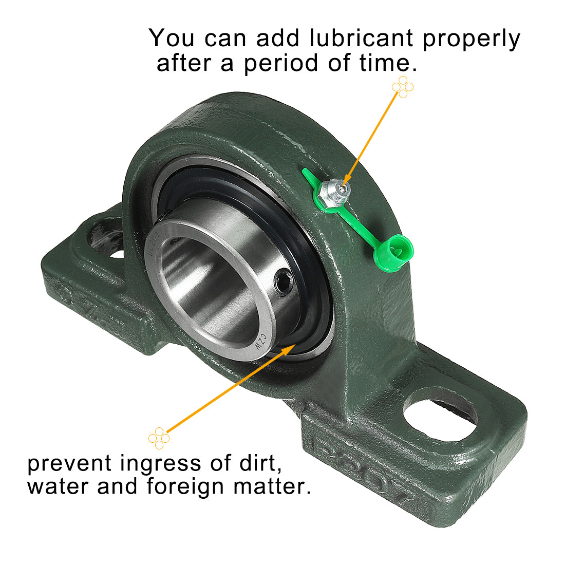 uxcell Uxcell 2pcs Self-Alignment Pillow Block Bearing UCP207 35mm Mounted Bear