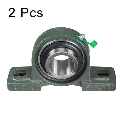 Harfington Uxcell 2pcs Self-Alignment Pillow Block Bearing UCP207 35mm Mounted Bear