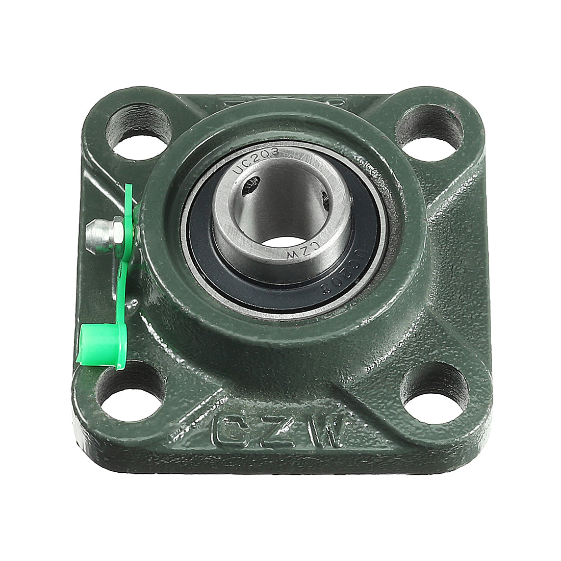 uxcell Uxcell Pillow Block Cast Bearing UCF203 17mm Mounted Bear Square Flange