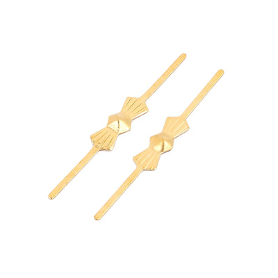 Harfington Uxcell 100Pcs Gold Ton 32mm Länge Kronleuchter Verbinder Clip Befestigung Kristall