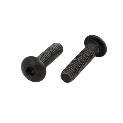 Harfington Uxcell 4pcs M5x20mm 10.9 Grade Hex Socket Reverse Left Hand Thread Screw Bolt Black