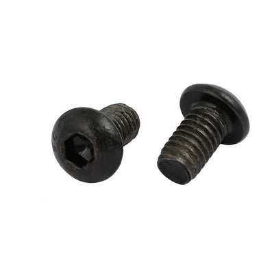 Harfington Uxcell 2pcs M6x10mm 10.9 Grade Left Hand Thread Bolt Lock Screw for Drill Chuck