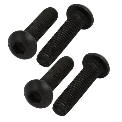 Harfington Uxcell 4pcs M6x25mm 10.9 Grade Left Hand Thread Bolt Lock Screw for Drill Chuck