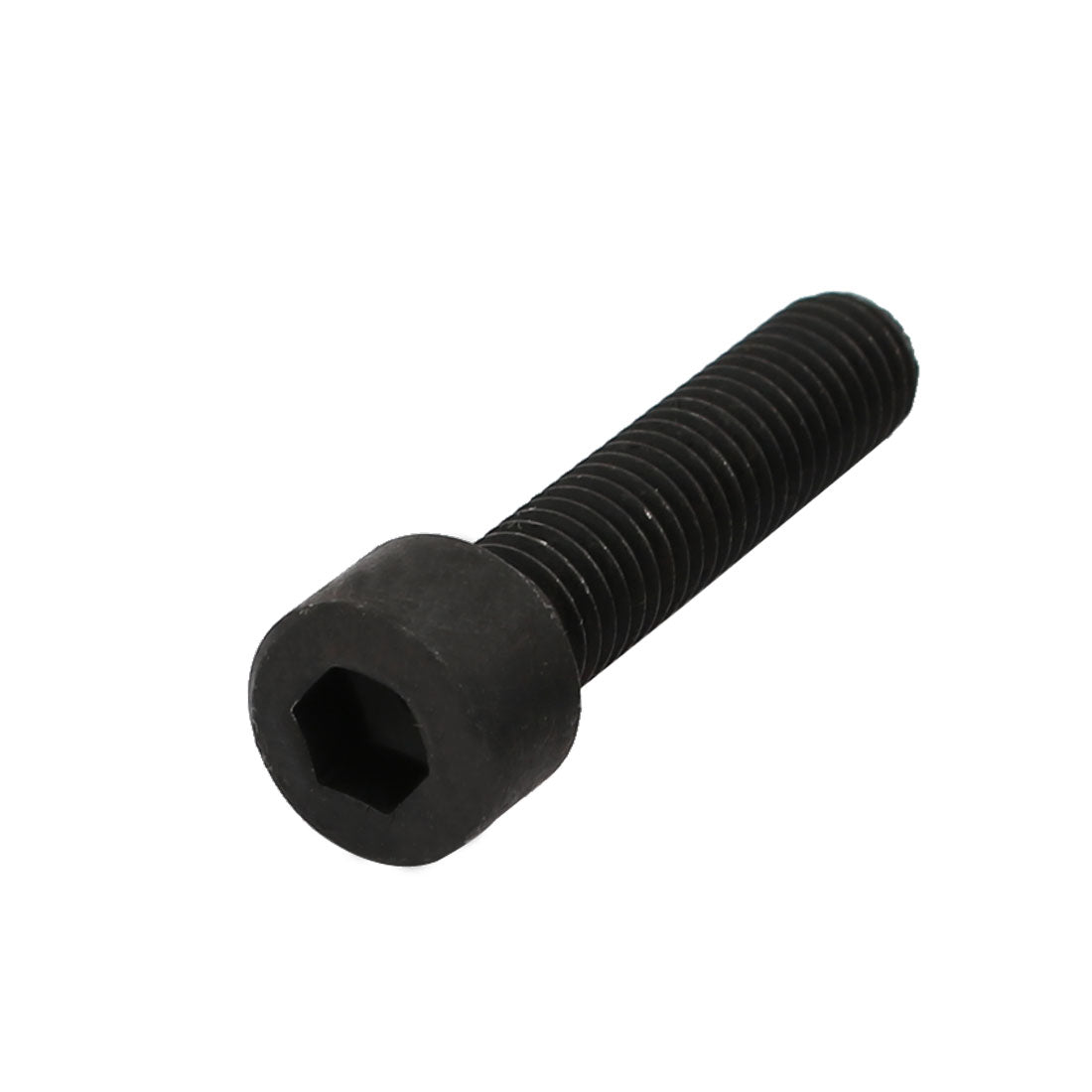 uxcell Uxcell 8.8 Grade M8x35mm Fully Threaded Hex Socket Drive Left Hand Thread Bolt Black