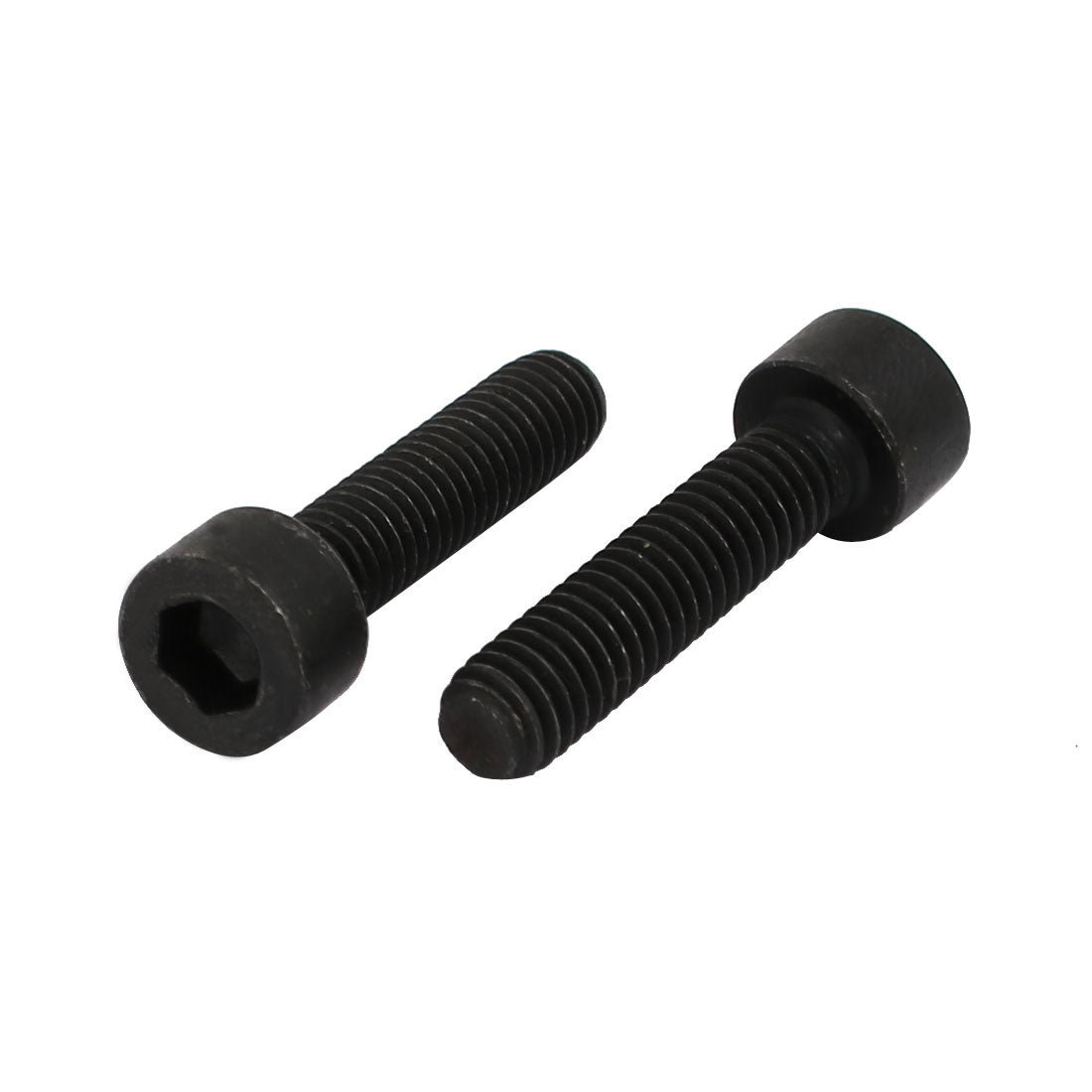 uxcell Uxcell 8.8 Grade M6x25mm Full Threaded Hex Socket Drive Left Hand Thread Bolt 2pcs