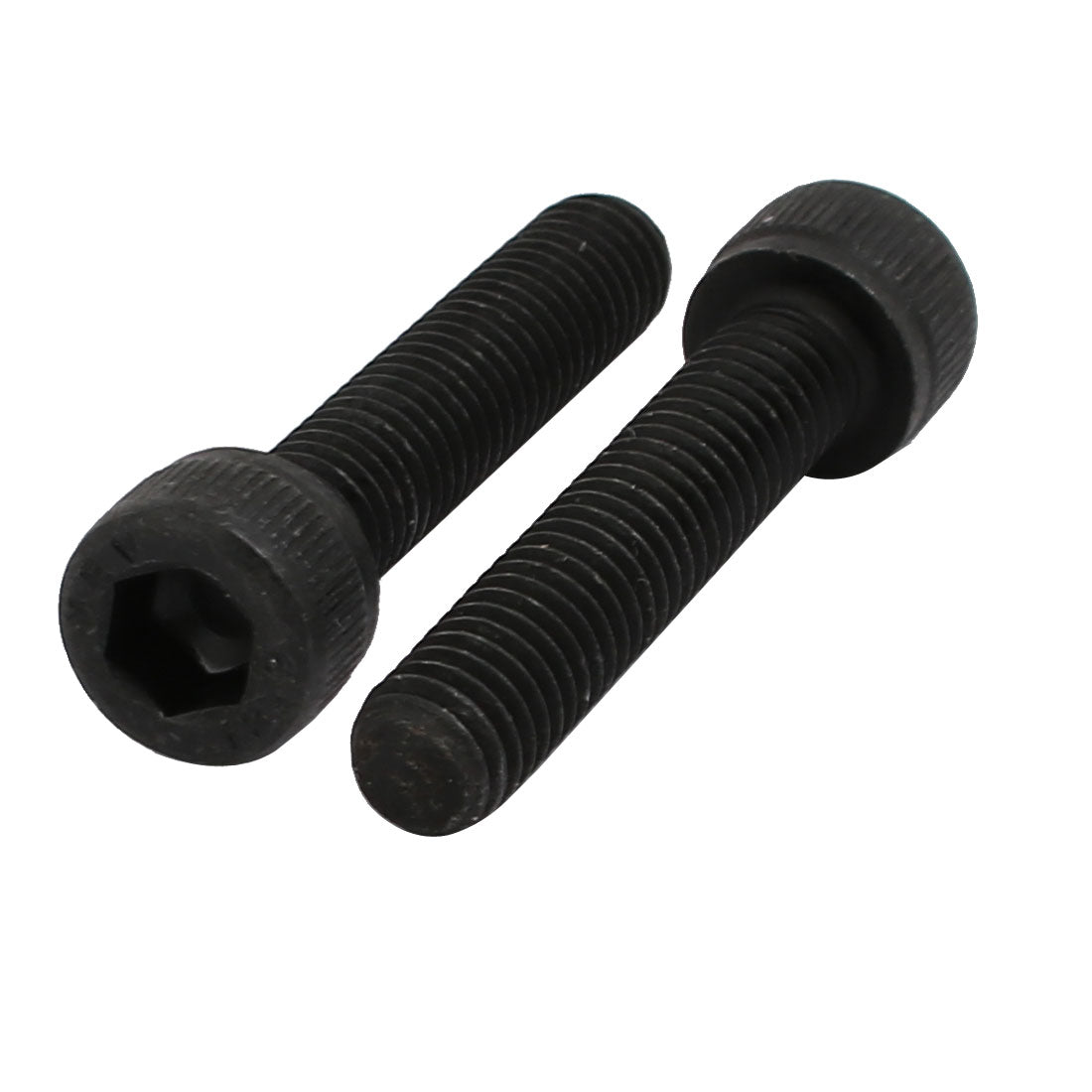 uxcell Uxcell 4pcs M6x30mm 12.9 Grade Hex Socket Cap Left Hand Thread Screw Bolt Black