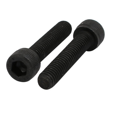 Harfington Uxcell 4pcs M6x30mm 12.9 Grade Hex Socket Cap Left Hand Thread Screw Bolt Black