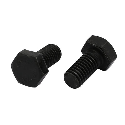 Harfington Uxcell 5pcs M8x16mm Thread 12.9 Grade External Hex Head Left Hand Screw Bolt Black