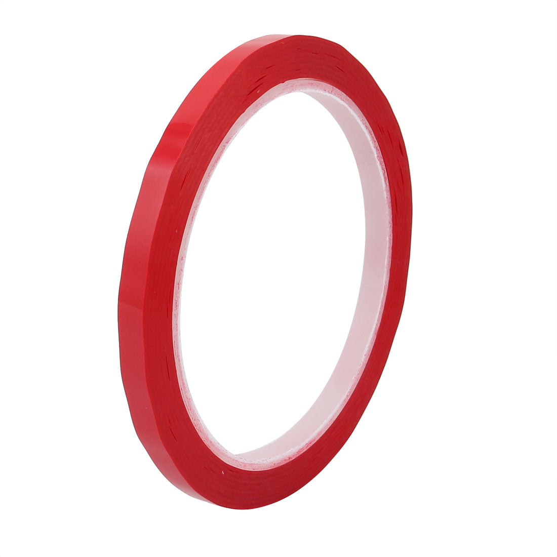 uxcell Uxcell 6mm Width 50 Meters Length PET Self Adhesive Electrical Insulation Tape Red