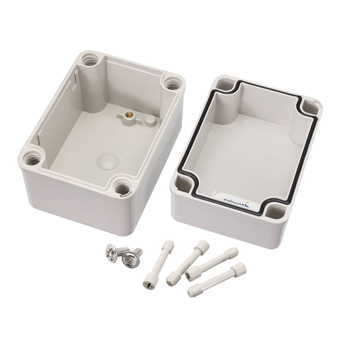 uxcell Uxcell 3.15"*4.33"*3.35" (80mm x 110mm x 85mm) Electronic ABS Plastic DIY Junction Box Enclosure Case Gray