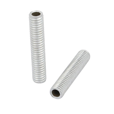 Harfington Uxcell 30Pcs M6 Full Threaded Lamp Nipple Straight Pass-Through Pipe Connector 30mm Length