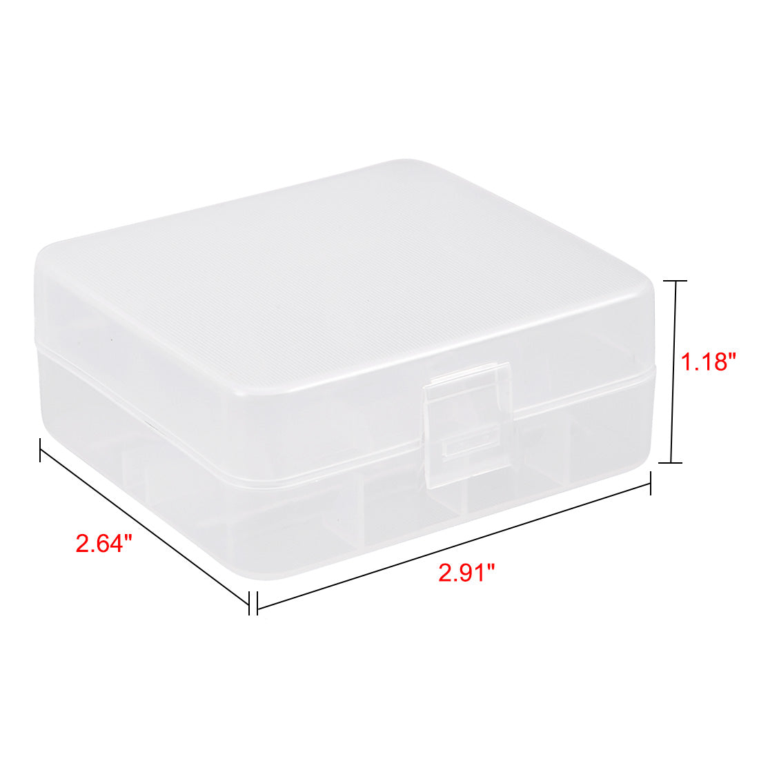 uxcell Uxcell Transparenter Plastik Koffer Halter Aufbewahrung Box Behälter 2 x 26650 Batterie de