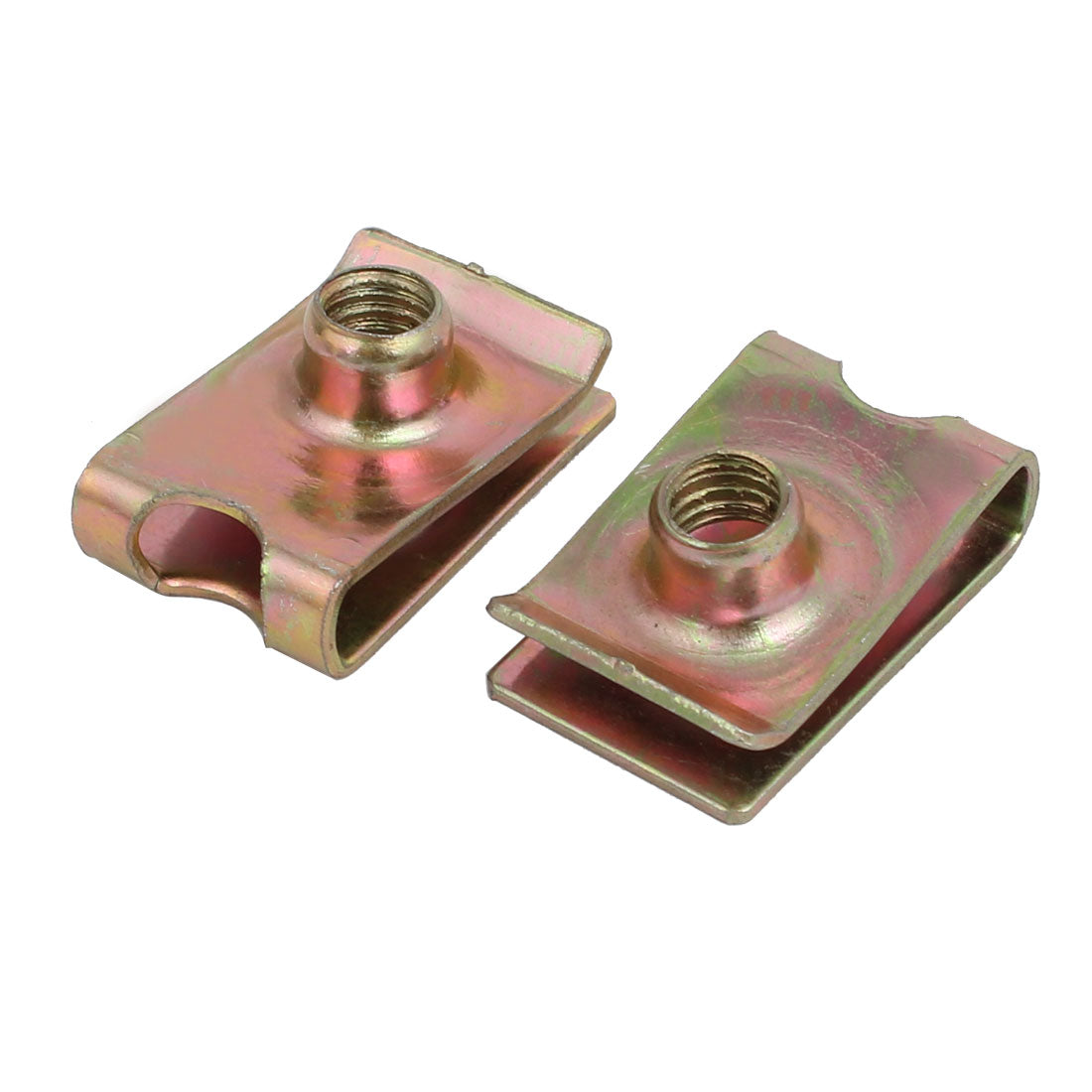 uxcell Uxcell 20 Stücke Verschluss Extruded U Nut Zinc Plated Brass Tone für M6 Schraube Bolzen