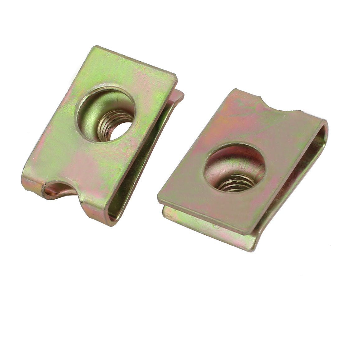 uxcell Uxcell 20 Stücke Verschluss Extruded U Nut Zinc Plated Brass Tone für M6 Schraube Bolzen