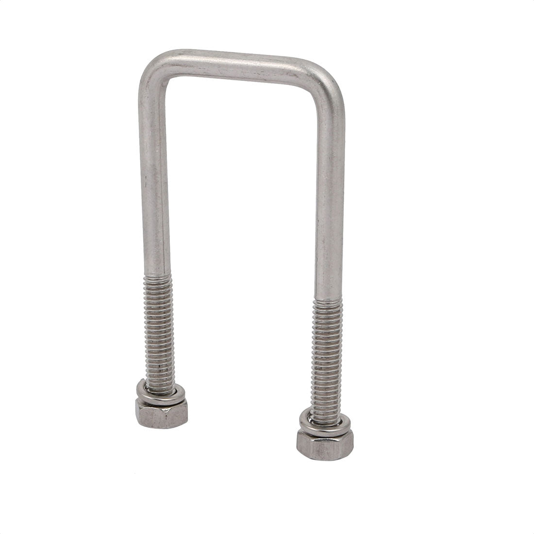 uxcell Uxcell M6 Thread 35mm Inner Width 304 Stainless Steel Square U Bolt Silver Tone 2pcs