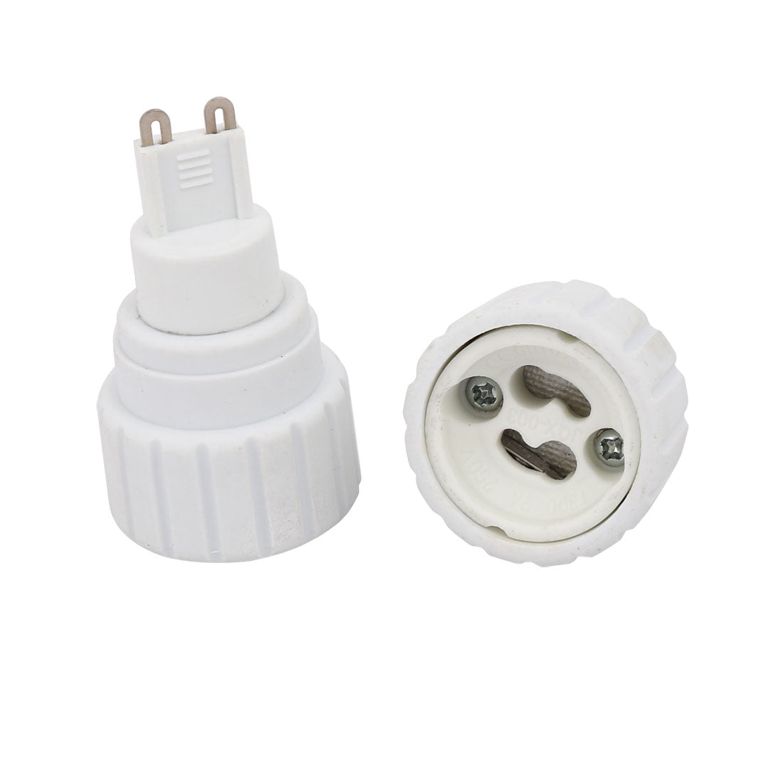 uxcell Uxcell 2pcs G9 to GU10 Extender Adapter Converter Lamp Bulb Socket Holder White