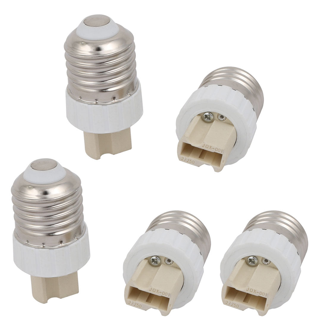 uxcell Uxcell 5pcs E27 to G9 Extender Adapter Converter Lamp Bulb Socket Holder White