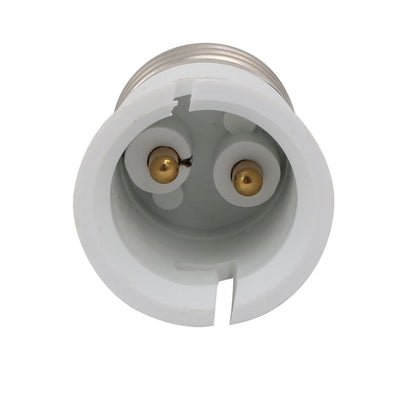 Harfington Uxcell 2pcs E27 to B22 Extender Adapter Converter Lamp Bulb Socket Holder White