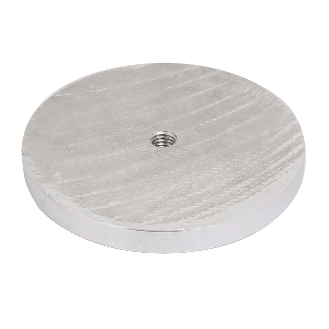 uxcell Uxcell 100mm Diameter 10mm Thickness M10 Thread Aluminum Disc Hardware for Glass Table