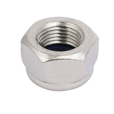 Harfington Uxcell 2pcs M16 x 1.5mm Pitch Metric Fine Thread 304 Stainless Steel Hex Lock Nuts