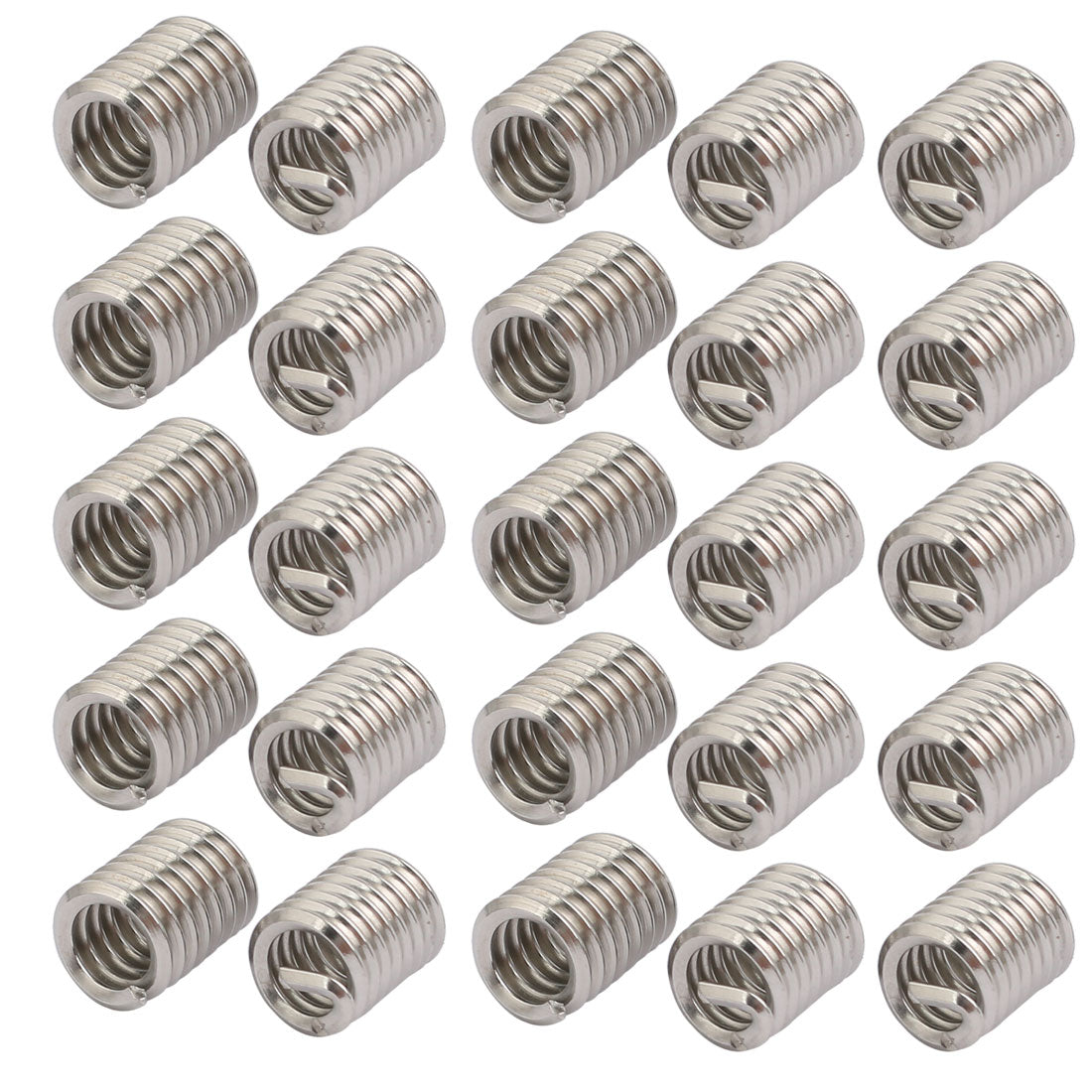 uxcell Uxcell 1/4"-20 304 Stainless Steel Helical Coil Wire Thread Insert 25pcs