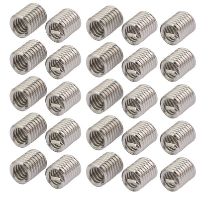 Harfington Uxcell 1/4"-20 304 Stainless Steel Helical Coil Wire Thread Insert 25pcs