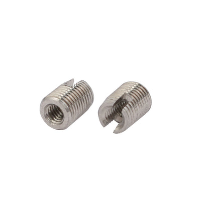 Harfington Uxcell M2.5x6mm 304 Stainless Steel Self Tapping Slotted Thread Insert 20pcs