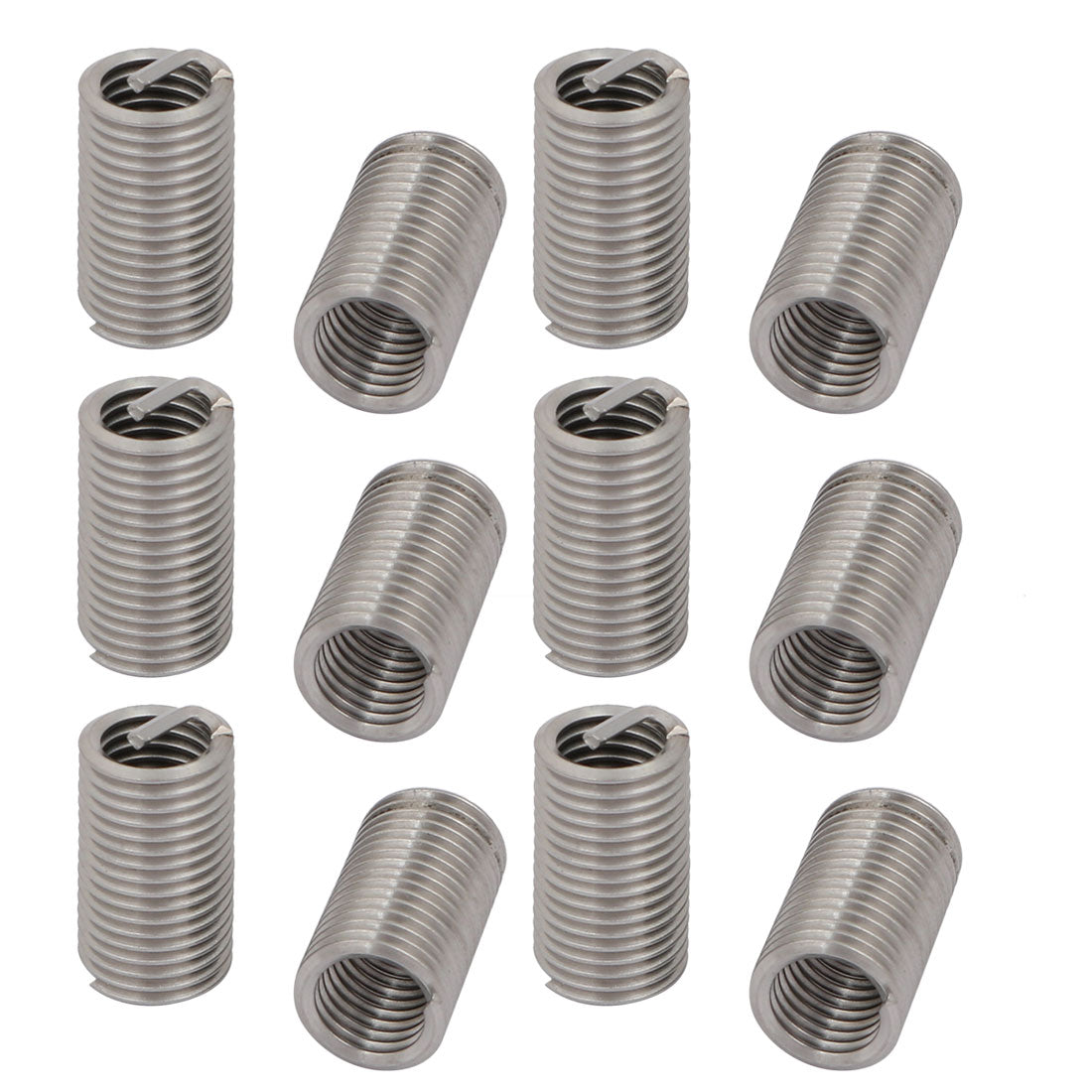 uxcell Uxcell M8x1.25mmx24mm 304 Stainless Steel Helical Coil Wire Thread Insert 12pcs