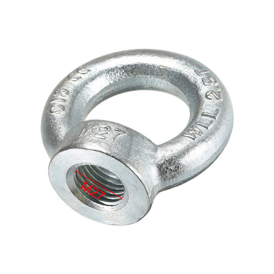 Harfington Uxcell M27 Thread C15 Carbon Steel Zinc Plated DIN582 Lifting Eye Bolt Nut