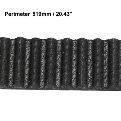 Harfington Uxcell S3M519 Rubber Timing Belt Synchronous Closed Loop Timing Belt Pulleys 10mm Width