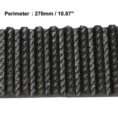 Harfington Uxcell S3M276 Rubber Timing Belt Synchronous Closed Loop Timing Belt Pulleys 15mm Width