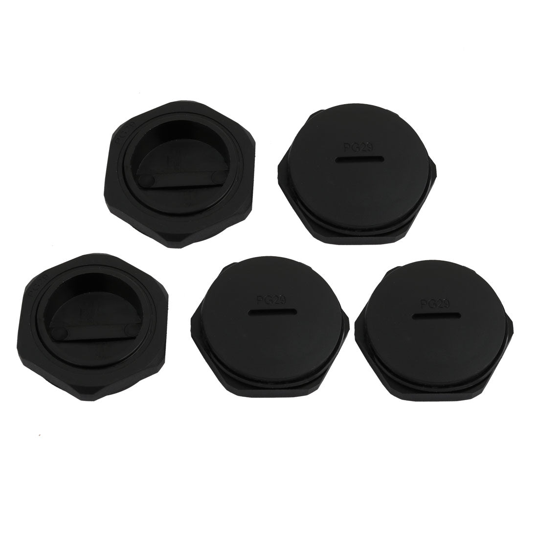 uxcell Uxcell 5stk PG29 Nylon Stecker Gewinde Kabelverschraubung Endkappe Abdeckung Schwarz de