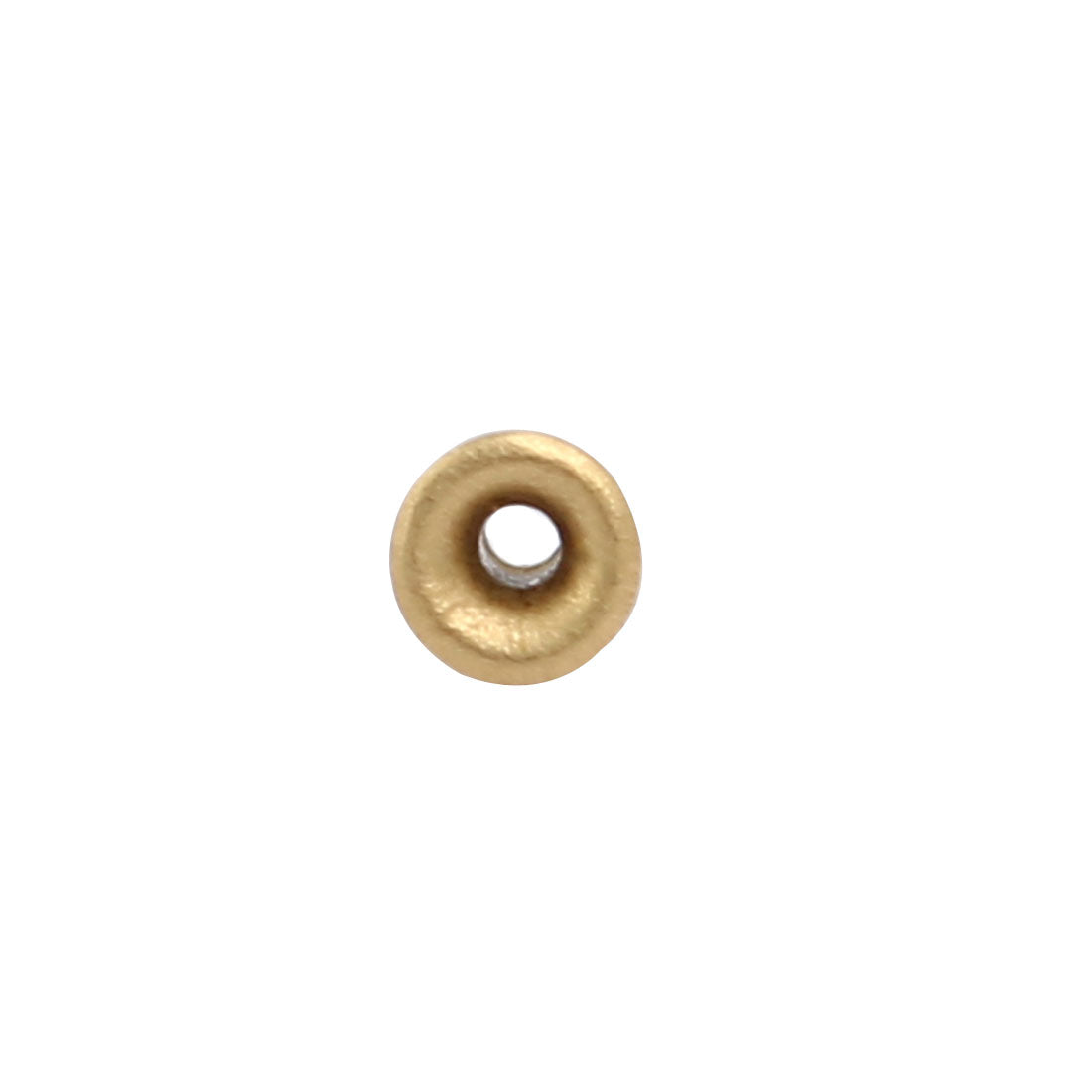 uxcell Uxcell 500pcs M1.5x3mm Brass Plated Metal Hollow Eyelets Rivets Gold Tone