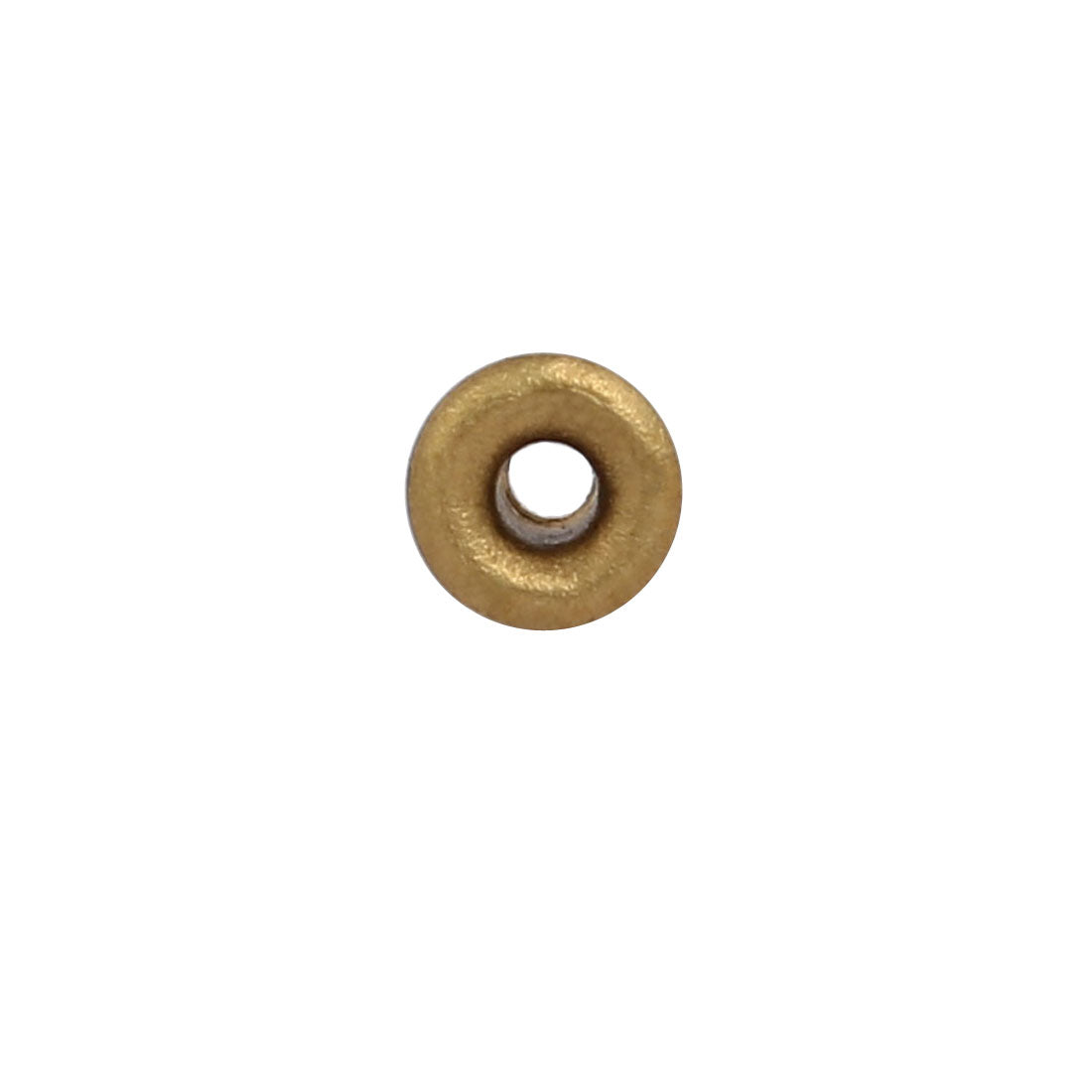 uxcell Uxcell 100pcs M2x3.5mm Brass Plated Metal Hollow Eyelets Rivets Gold Tone