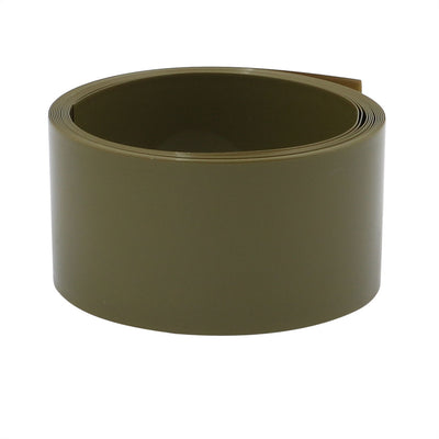 Harfington Uxcell 29.5mm Flat Width 2M Long PVC Heat Shrinkable Tube Army Green for 18650 Battery