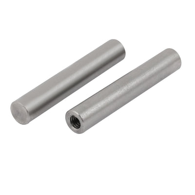 Harfington Uxcell 304 Stainless Steel M6 Female Thread 10mm x 60mm Cylindrical Dowel Pin 6pcs