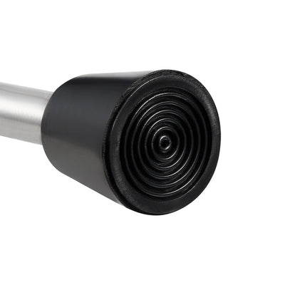 Harfington Uxcell Stainless Steel Brushed Easy-Step Door Stop Spring Loaded Lock 200mm Length