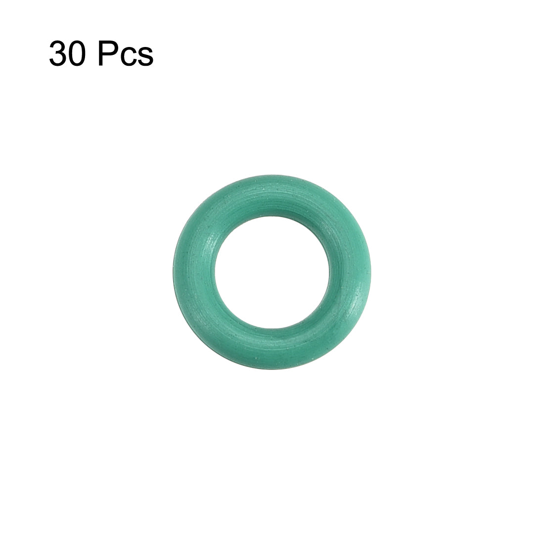 uxcell Uxcell 30pcs 7mm x 1.5mm Size Mechanical Rubber O Ring Oil Seal Gaskets Green