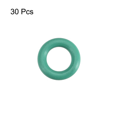 Harfington Uxcell 30pcs 7mm x 1.5mm Size Mechanical Rubber O Ring Oil Seal Gaskets Green