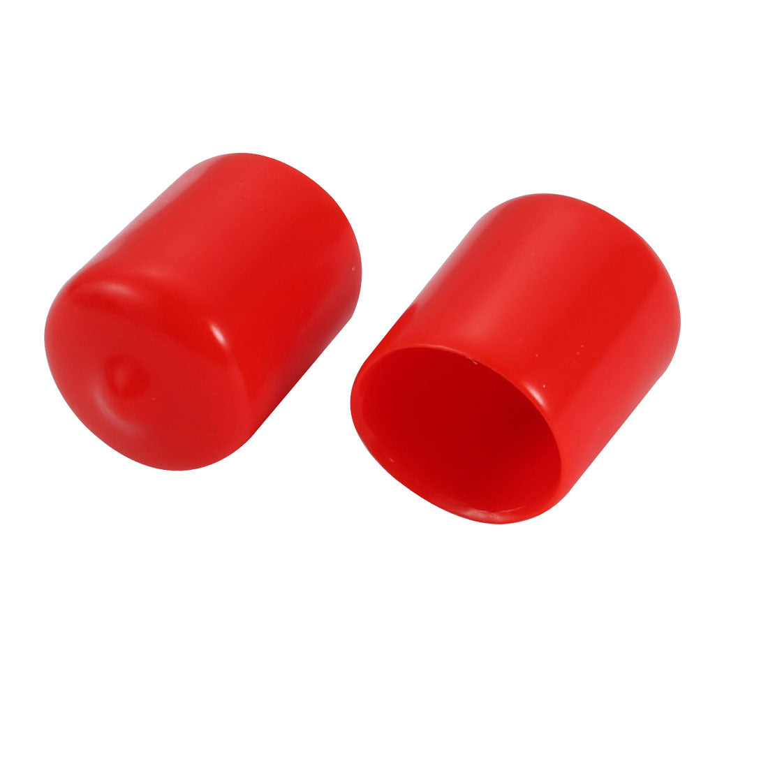 uxcell Uxcell 100Pcs 16mm Inner Dia PVC Flexible Vinyl End Cap Screw Thread Protector Cover Red