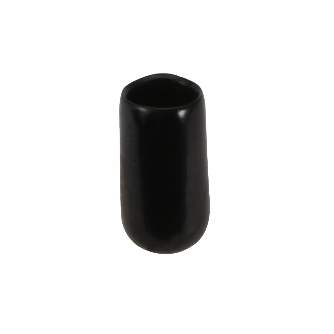 uxcell Uxcell 150Pcs 6mm Inner Dia PVC Flexible Vinyl End Cap Screw Thread Protector Black