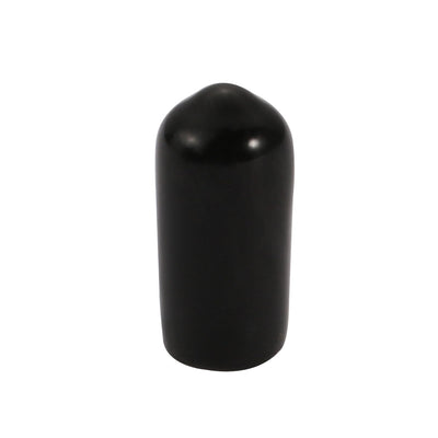 Harfington Uxcell 150Pcs 6mm Inner Dia PVC Flexible Vinyl End Cap Screw Thread Protector Black