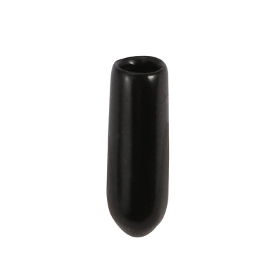 Harfington Uxcell 100pcs 4mm Inner Dia PVC Flexible Vinyl Cap Screw Thread Protector Cover Black