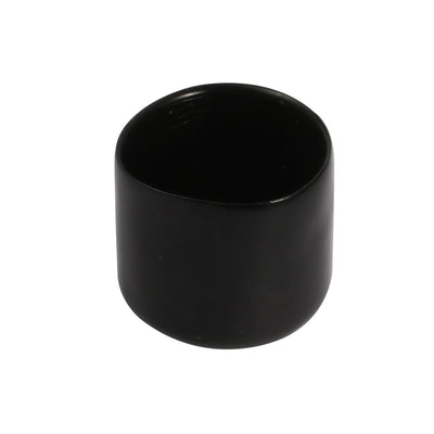 Harfington Uxcell 10Pcs 25mm Inner Dia PVC Flexible Vinyl End Cap Screw Protector Cover Black